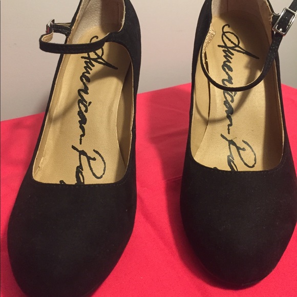 American Rag Cie, black suede shoes size 8 - Picture 2 of 8